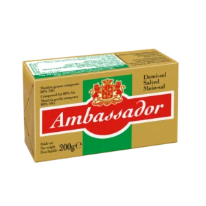 Bơ thực vật mặn Ambassador 80% Chất béo 200g